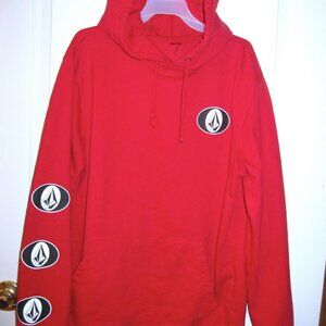 Men's red hoodie, size Medium